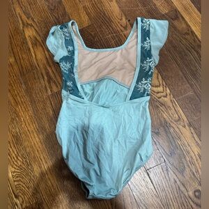 Suffolk Dancewear Green Cap Sleeve Leotard / Size Small